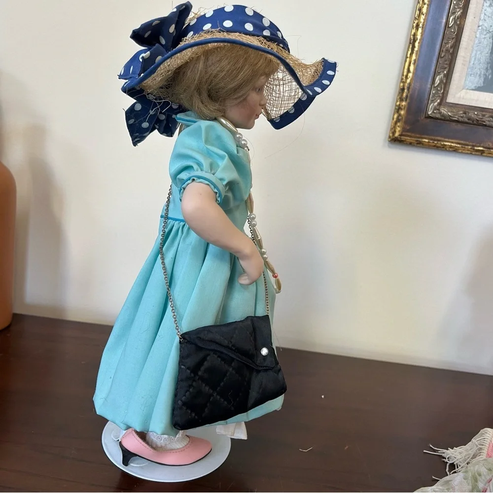 Playing Dress Up with Blue Dress and Accessories